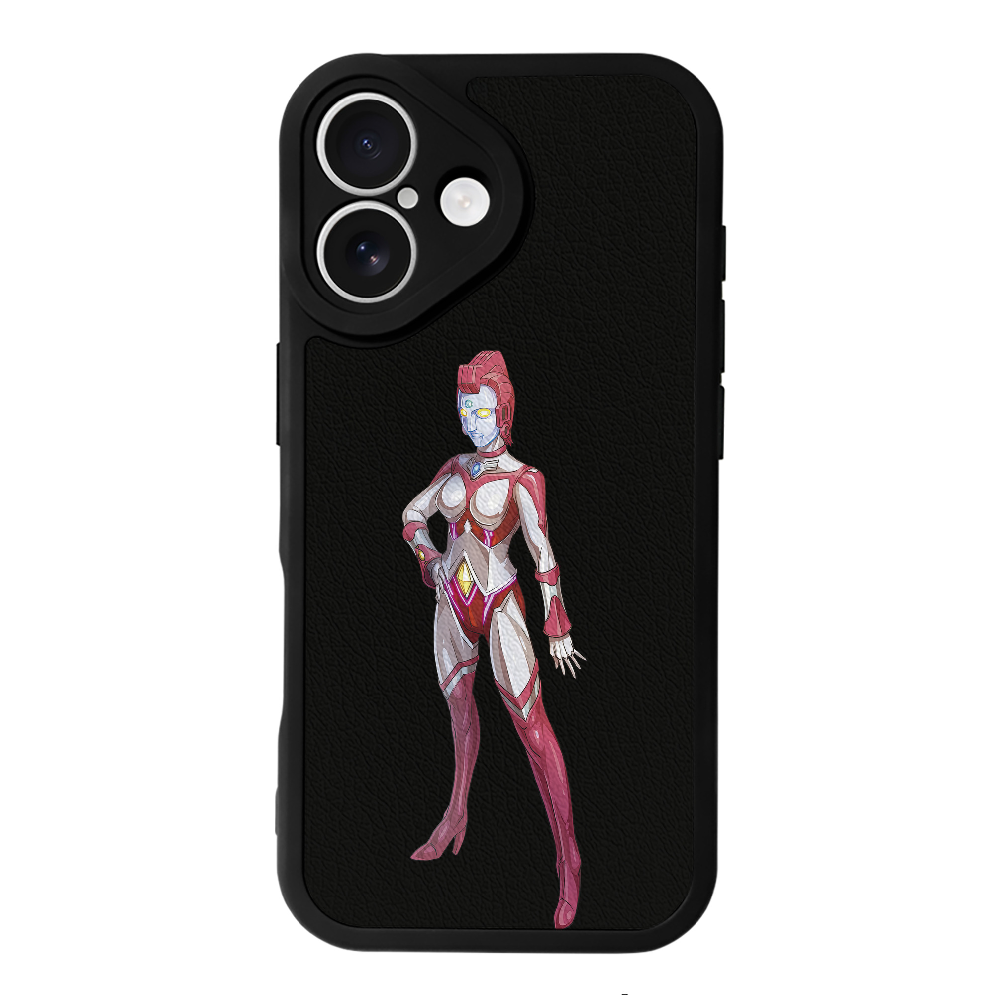 （画像用） ウルトラマン Ultraman 【iPhone 16シリーズ対応】シリコンスマホケース（レザー調） 材質：シリコン
